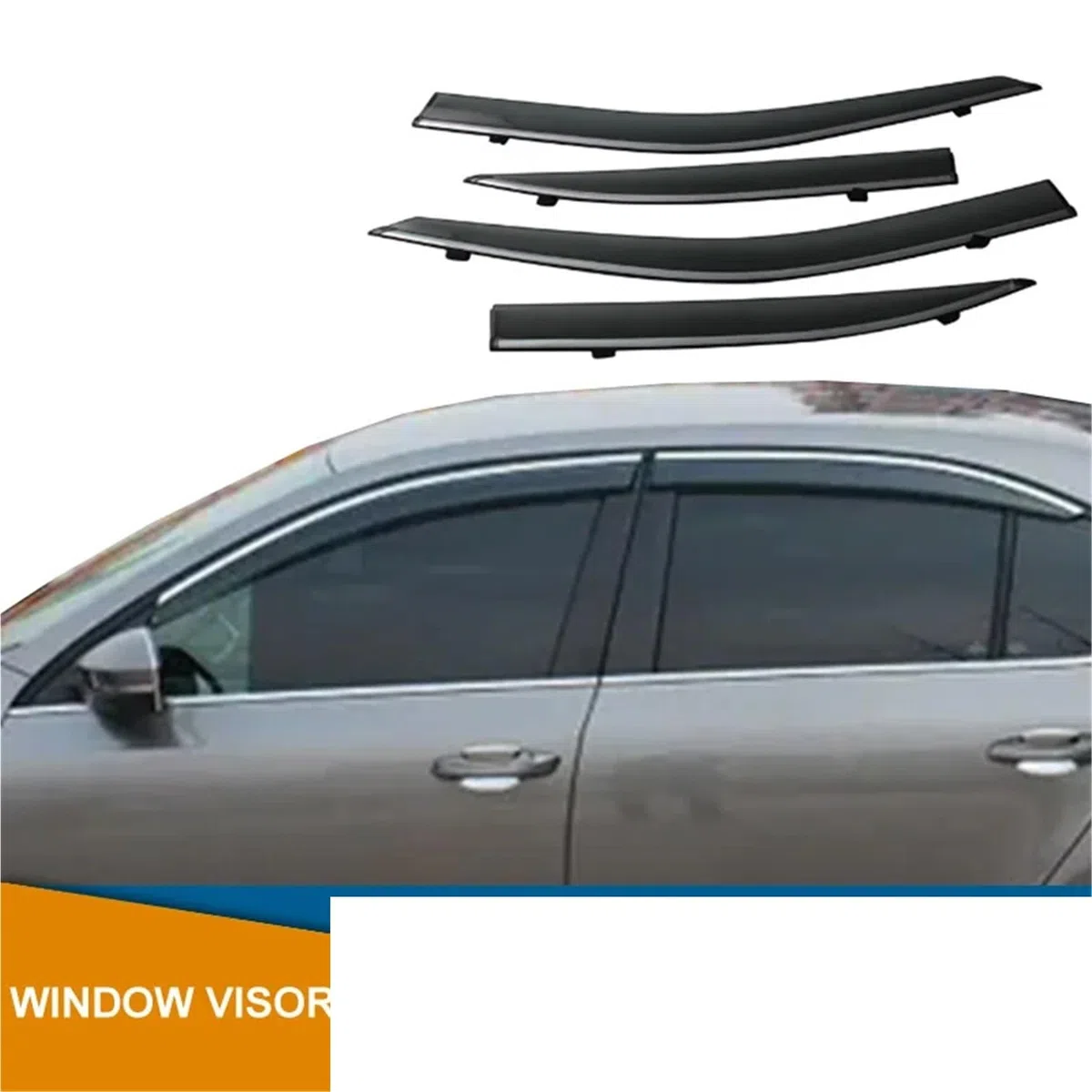 Deflector Viento ventanilla Deflector De Ventana Lateral para Skoda para Superb 2016 2017 2018 2019 2020 2021 2022 2023 2024 2025 Visera Protectores Lluvia Y Sol