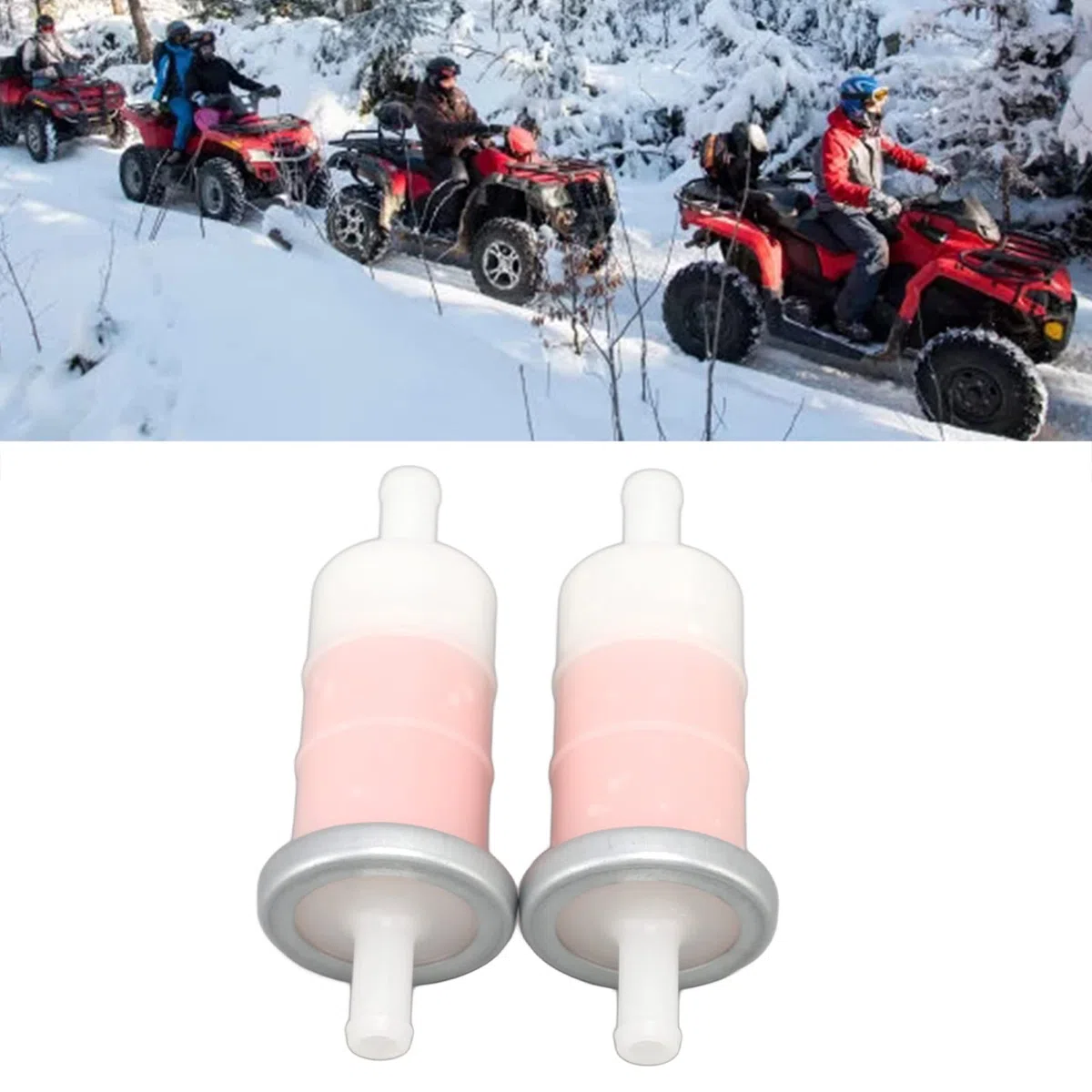 Filtro de combustible de 10 mm,2 Piezas Filtro de Combustible Universal 3/8" Filtro de Combustible de Gas para Motocicleta para CBR600 VT600 NT650 VFR700 ST1100
