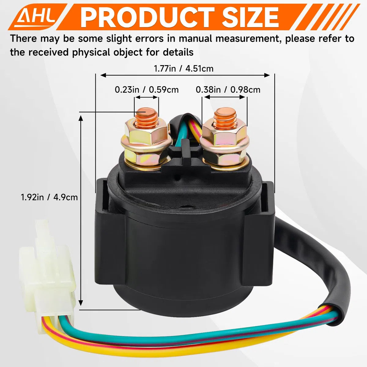 AHL- Motocicleta Solenoide Relé De Arranque para 1100 VT1100C SHADOW 1989-1996