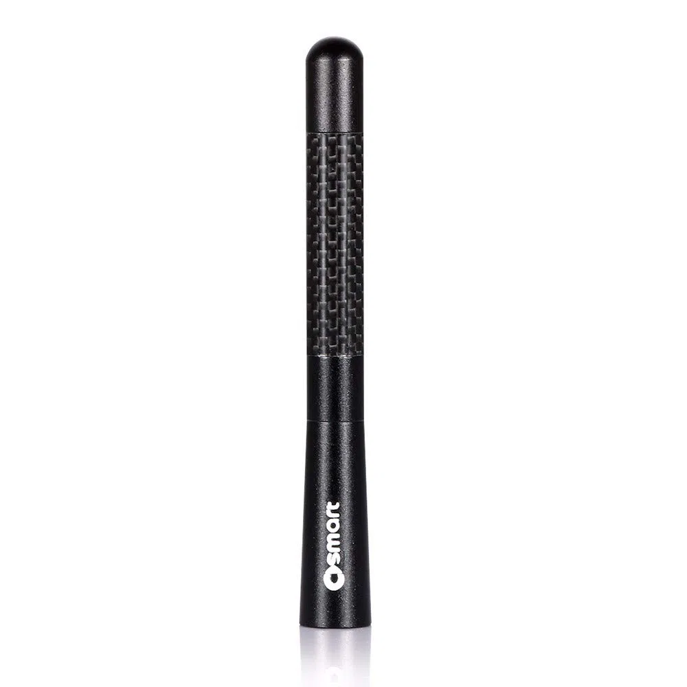 Funda de antena FM para radio de coche Smart fortwo forfour 451 453, 12 cm, fibra de carbono, accesorios decorativos