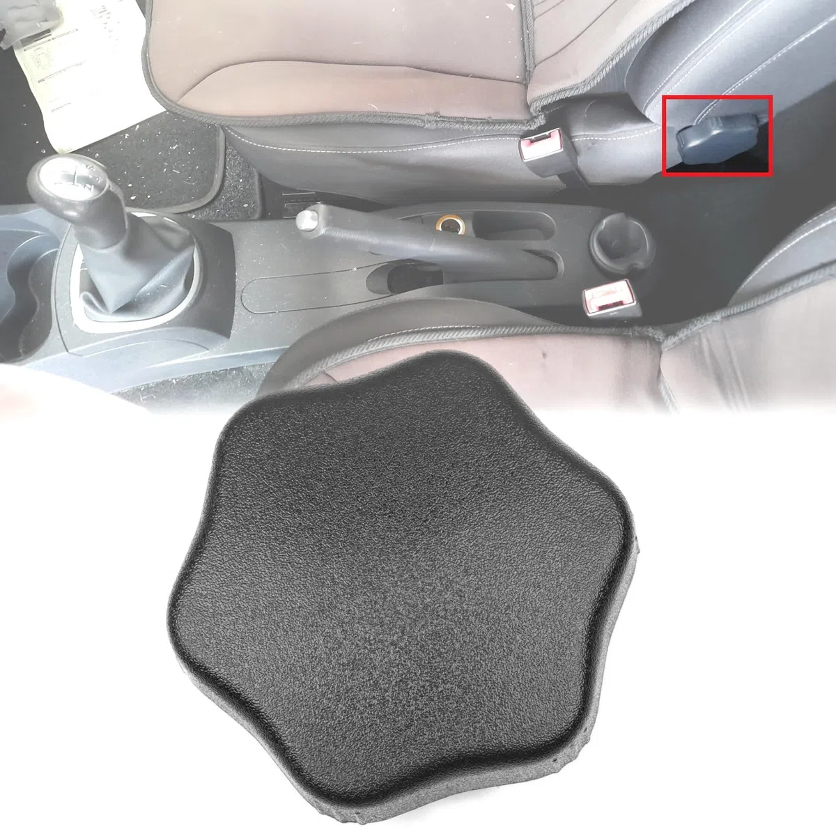 Twowinds - Rueda Inclinación Respaldo Compatible con Renault Clio 3, Twingo 2, Modus (2005-2014) - Delantero Izquierdo o Derecho (ambos lados) - 7701060686 - Maneta Ajuste Asiento, Negro