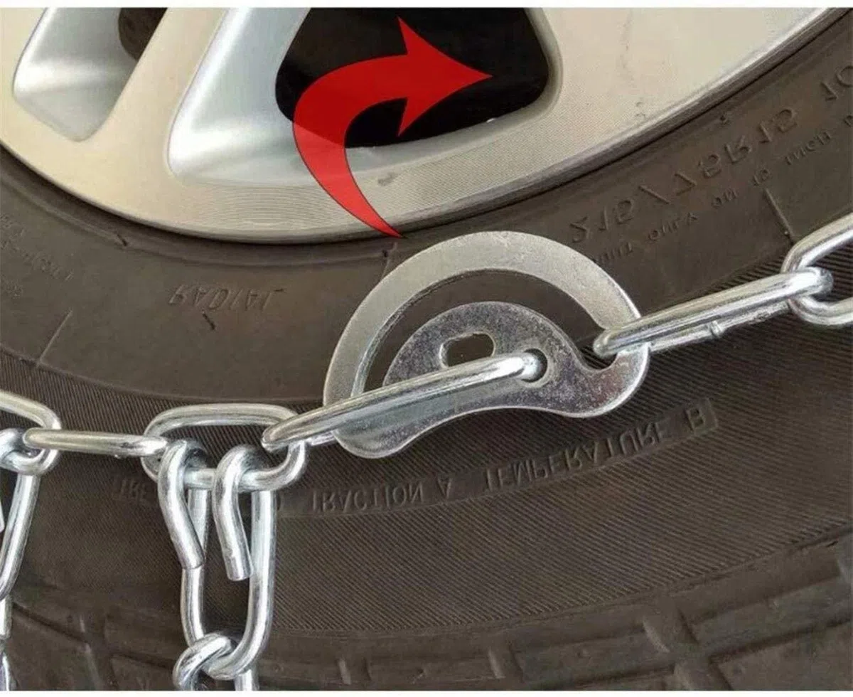 Cadenas de Nieve, Cadena de tracción de neumáticos Cadenas de Nieve universales para automóviles Tracción de Emergencia portátil Anti-esquí Cadenas de Nieve de Acero de aleación cl
