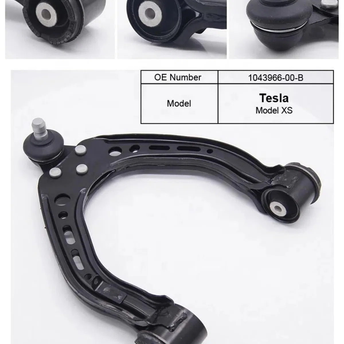 Juego de brazos de control del sistema de suspensión for kit de enlaces delanteros, extremos de barra de acoplamiento, barra estabilizadora compatible con Tesla Model XS