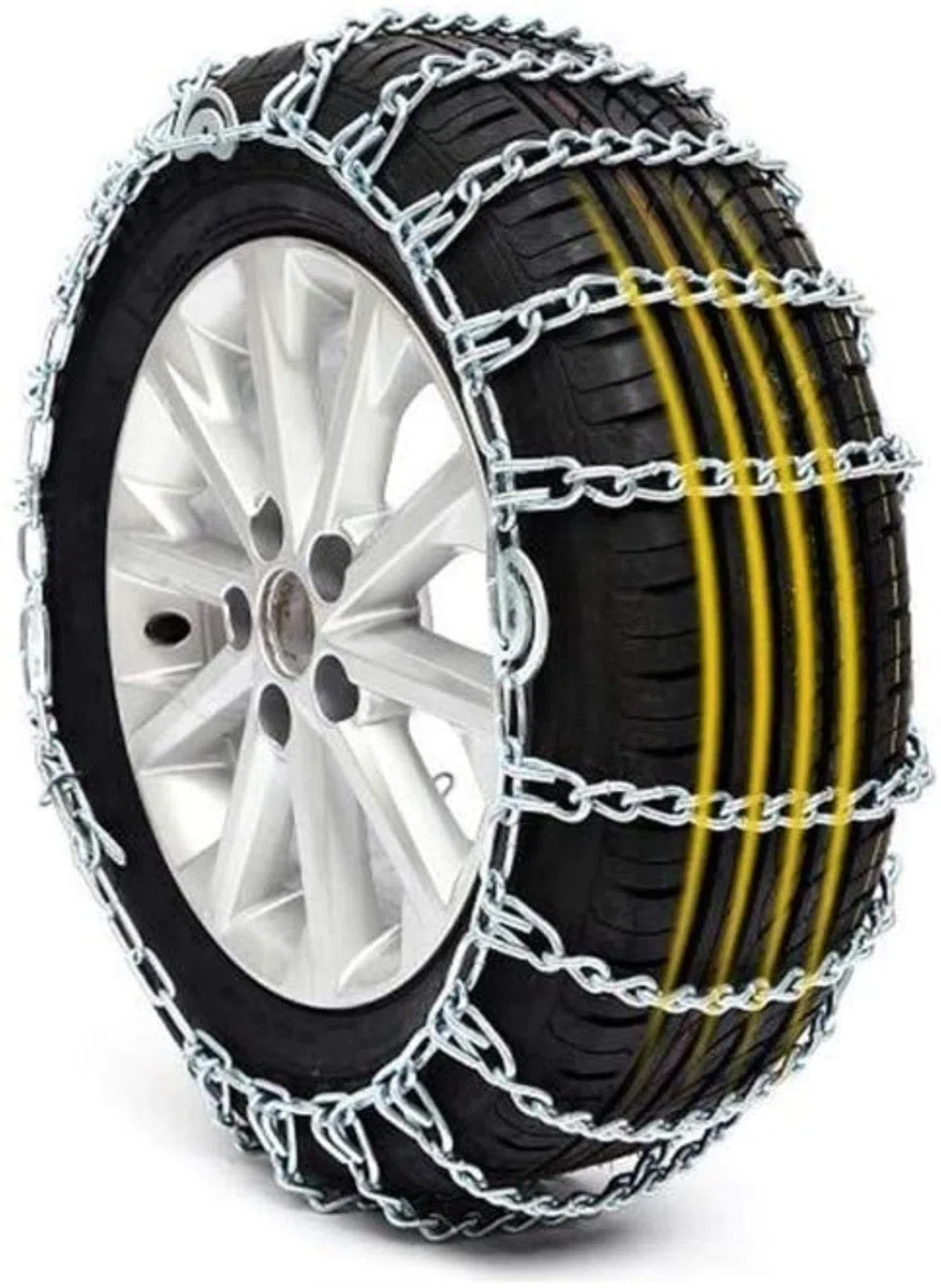 Cadenas para la Nieve - Llantas para Autos Resistentes a la corrosión Cadena para Llantas Antideslizantes Invierno General Cadena de Espesamiento de Emergencia fácil de Instalar Ad