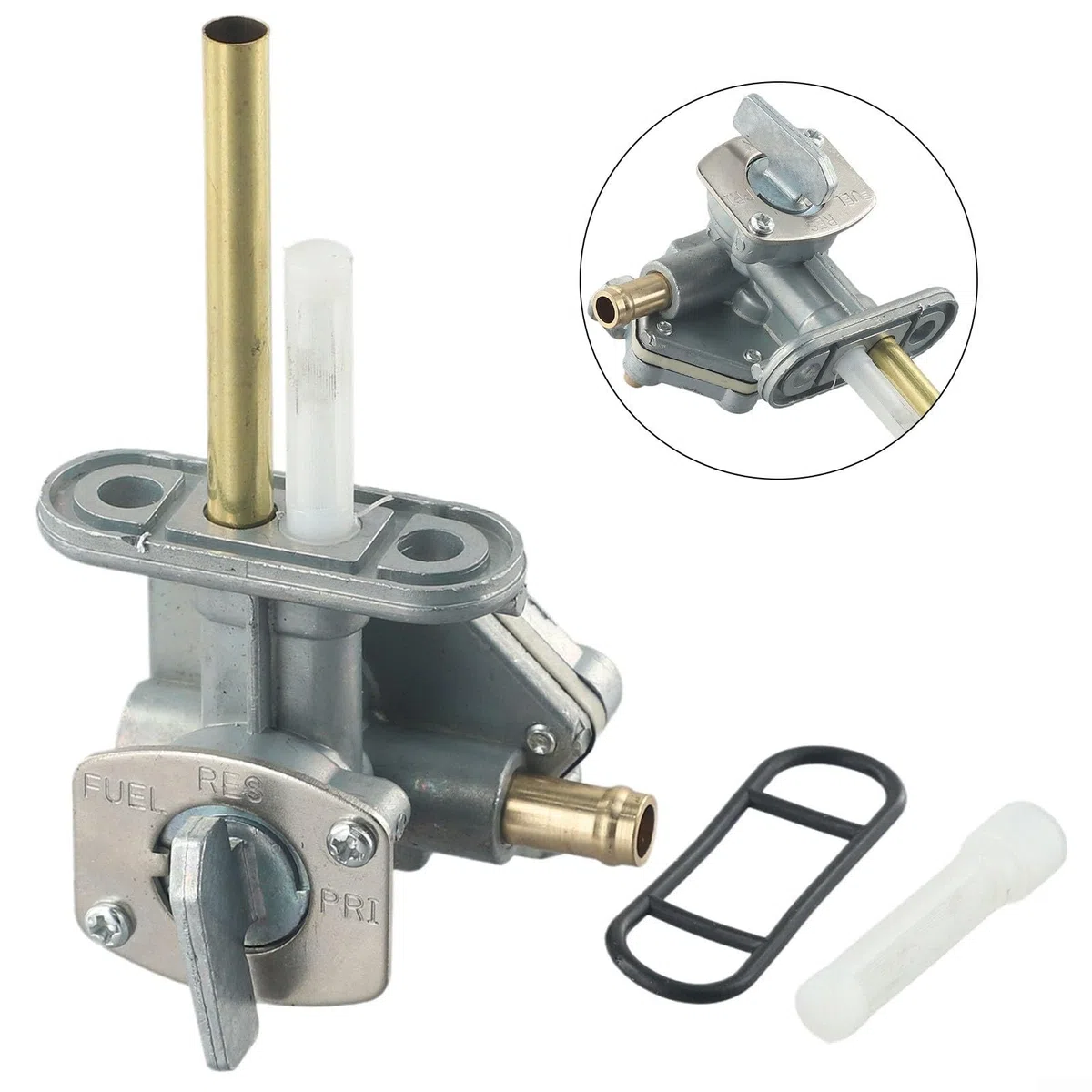 Llave de gasolina de combustible, para EN500 para Vulcan 500 1996-2009, ZR750 para ZEPHYR 1991-2006, ZR400 ZRX 1994-2008, reemplaza 51023-1267, interruptor de válvula de gas de aleación de