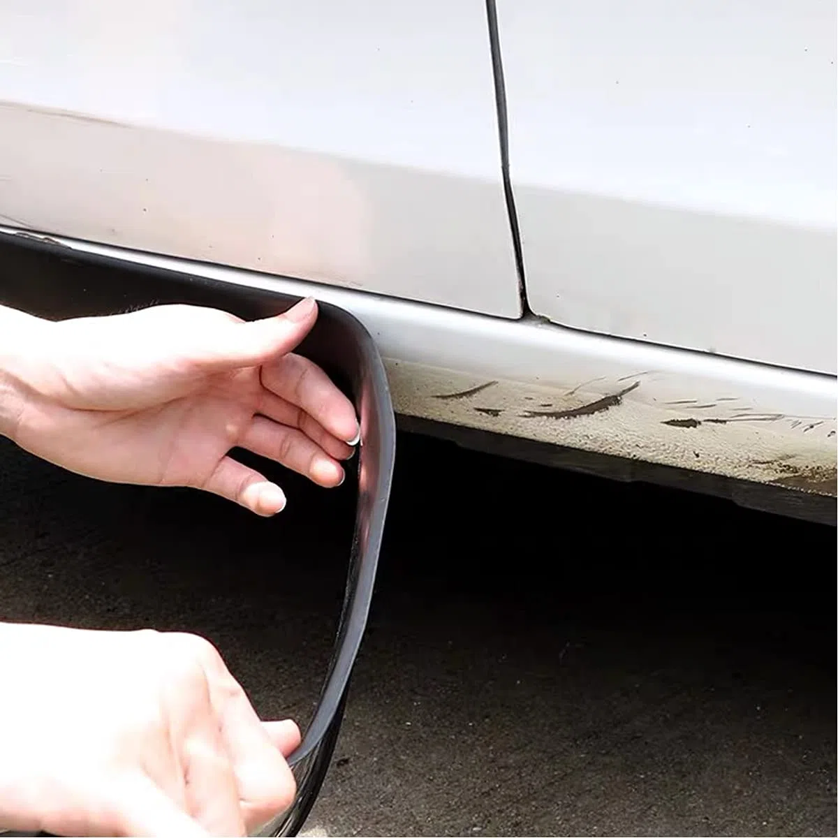 Faldones Laterales universales para Coches, Protector Lateral Universal antiarañazos, Protectores Laterales de Goma universales antiarañazos. Protector para sedanes, Camiones, SUV, Protector de