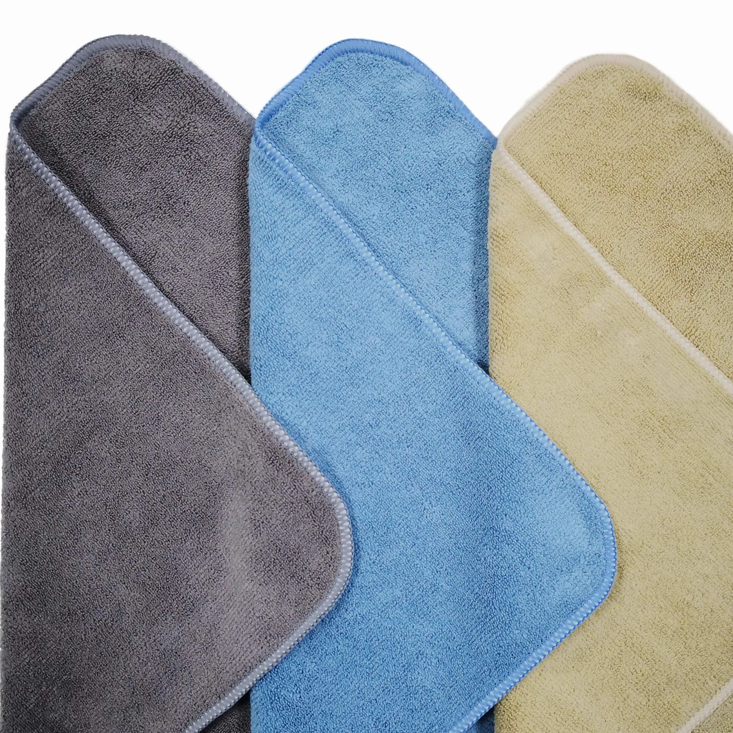Polyte - Paño de Limpieza de Microfibra - Ideal para Uso Profesional - Azul, Desierto, Gris - 41 x 61 cm - Pack de 6