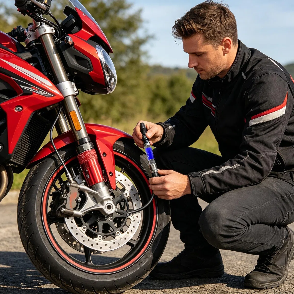 Brake Line Disconnect - Plier Interface Gear Tool, Motorcycle Quick Release Fitting with Secure Lock Design, Hydraulic Hose Connector Tool for Oil Pipe Maintenance, Automotive Repair Accessory