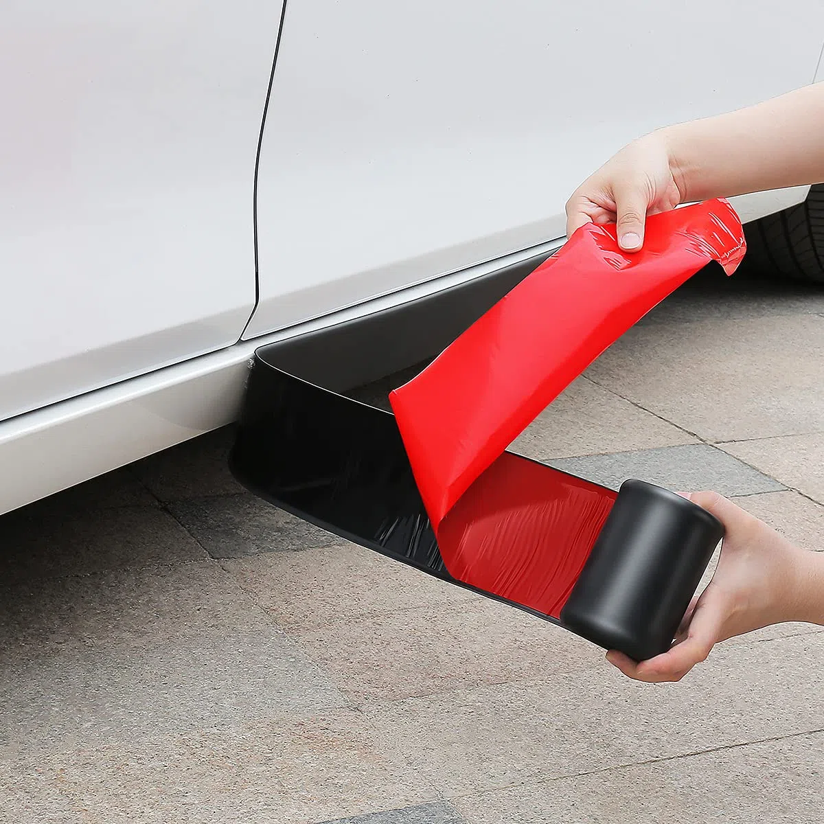 Faldones Laterales universales para Coches, Protector Lateral Universal antiarañazos, Protectores Laterales de Goma universales antiarañazos. Protector para sedanes, Camiones, SUV, Protector de