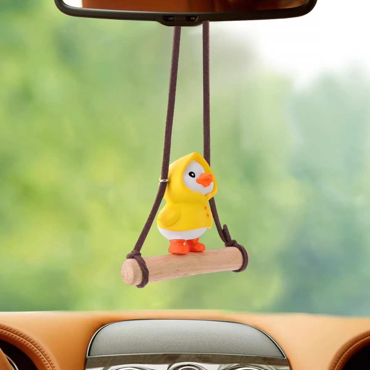 OOTSR Adornos automóviles Pato oscilante, Lindos Colgantes automóviles Pato oscilante,Accesorios Espejo retrovisor Decorados automóviles Pato oscilante Regalos Accesorios Interior automóviles