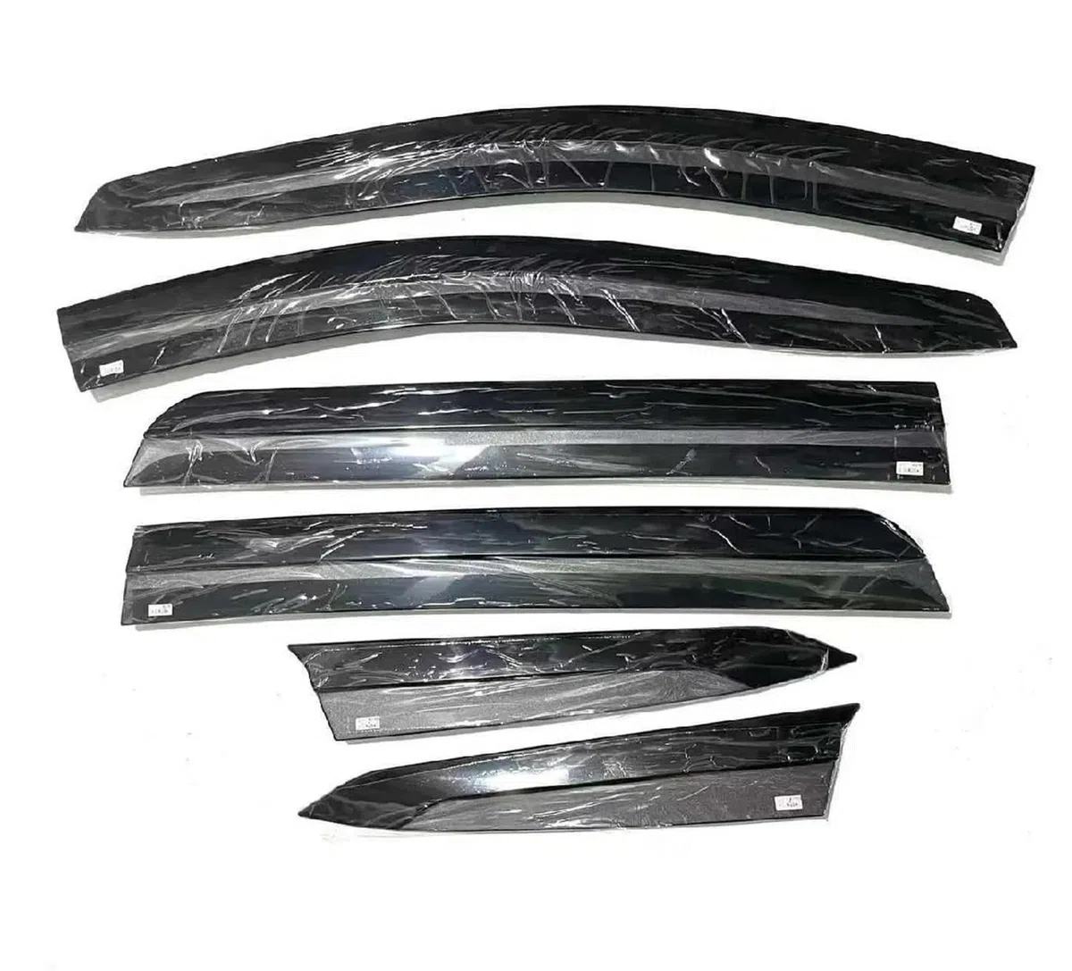 Deflector Viento ventanilla Visera De Coche para Rush Color Negro, 6 Uds., Protector contra La Lluvia, Parabrisas, Y El Sol, para Ventana, Deflector Viento