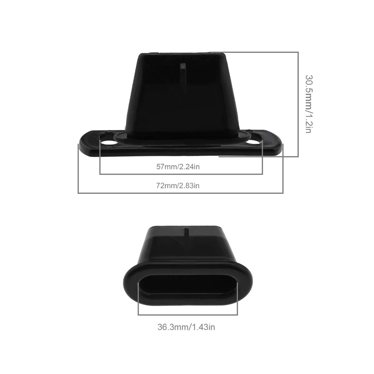 Juego de 2 localizadores de puerta corredera lateral para coche, guía de vehículo y pasador de nailon 904637 904645 1487798080, Compatible con Fiat Scudo 1995-2006
