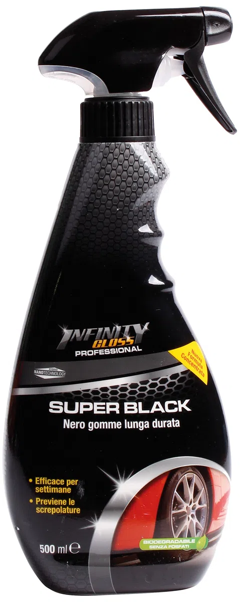 Bottari 31885 Infinity Gloss Super Black para abrillantado para neumáticos, 500 ml