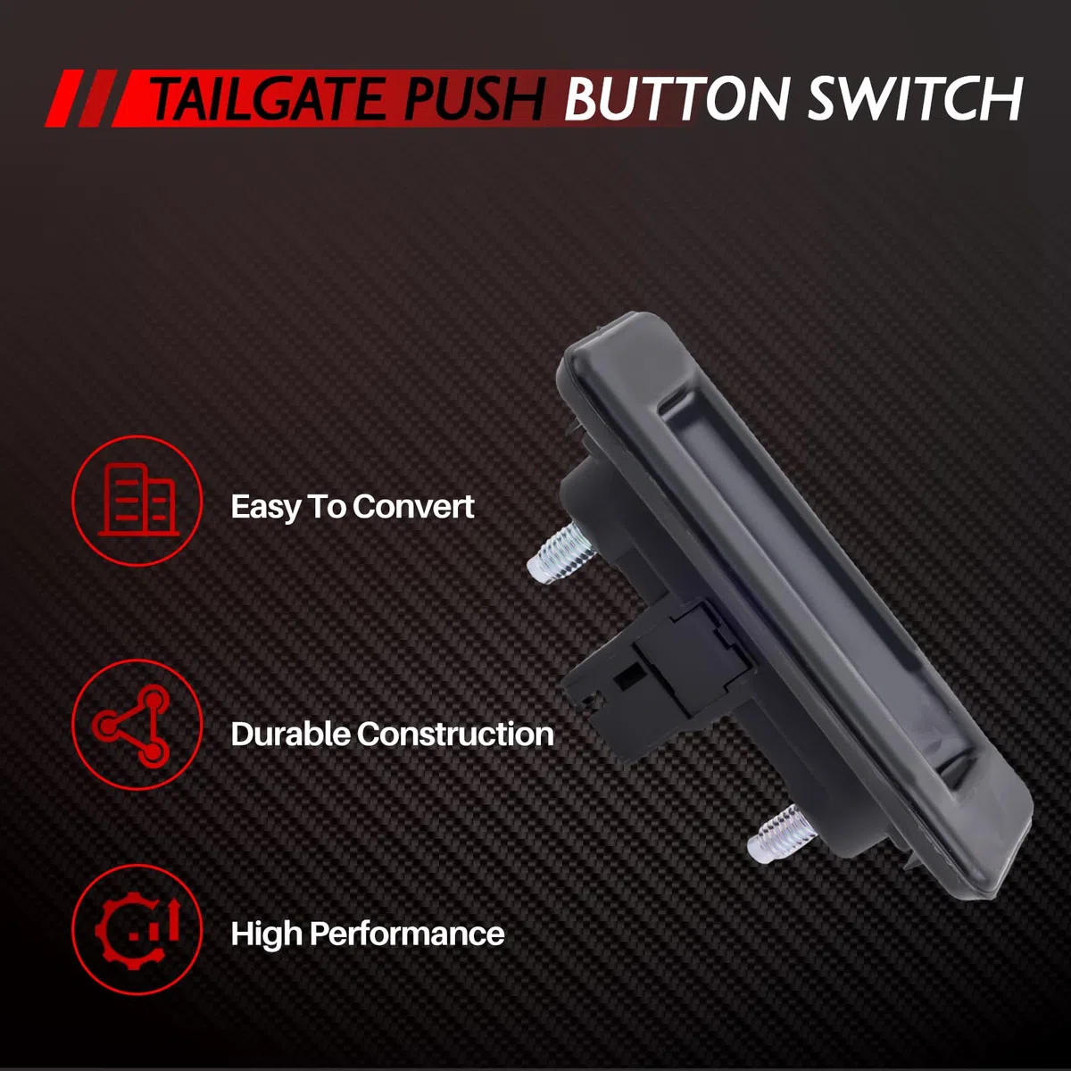 Interruptor para puerta trasera, cerradura de puerta trasera, tirador de maletero, repuesto para 2006-2015 Roomster 5J Yeti 5L A1 8X1 8XK Golf 5 Variant 1K5 accesorios para coche # 5J0827566E