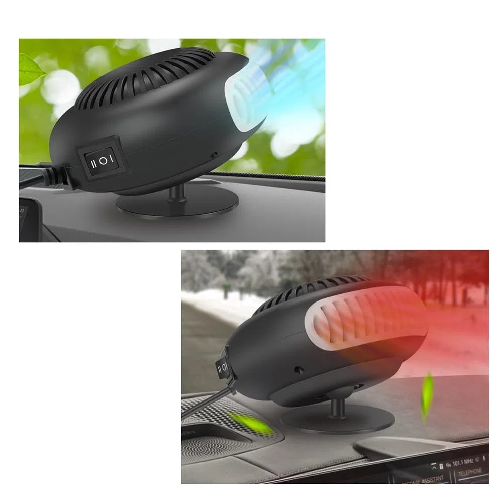 Calentador portátil para coche, 24 V, 200 W, con rotación de 360 grados