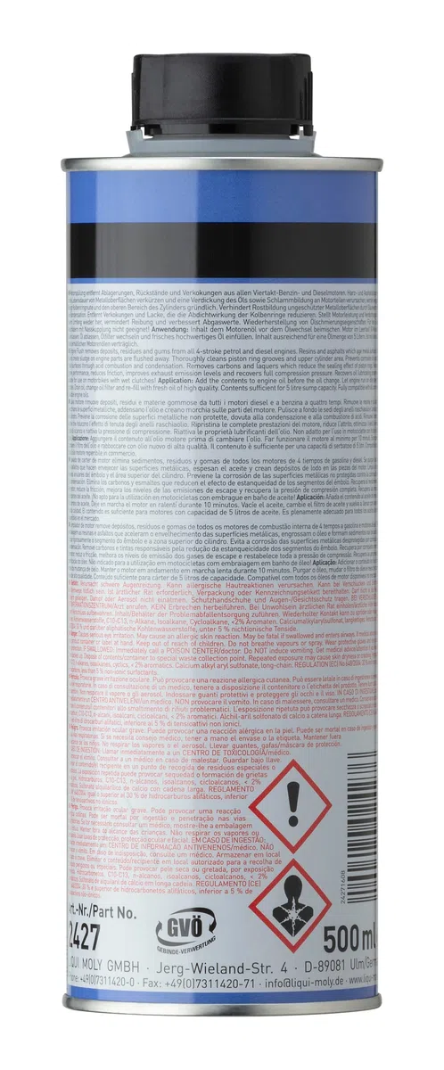 Liqui Moly Pro-Line Lavado de cárter de Motor, 500 ml, Aditivo de Aceite, SKU 2427