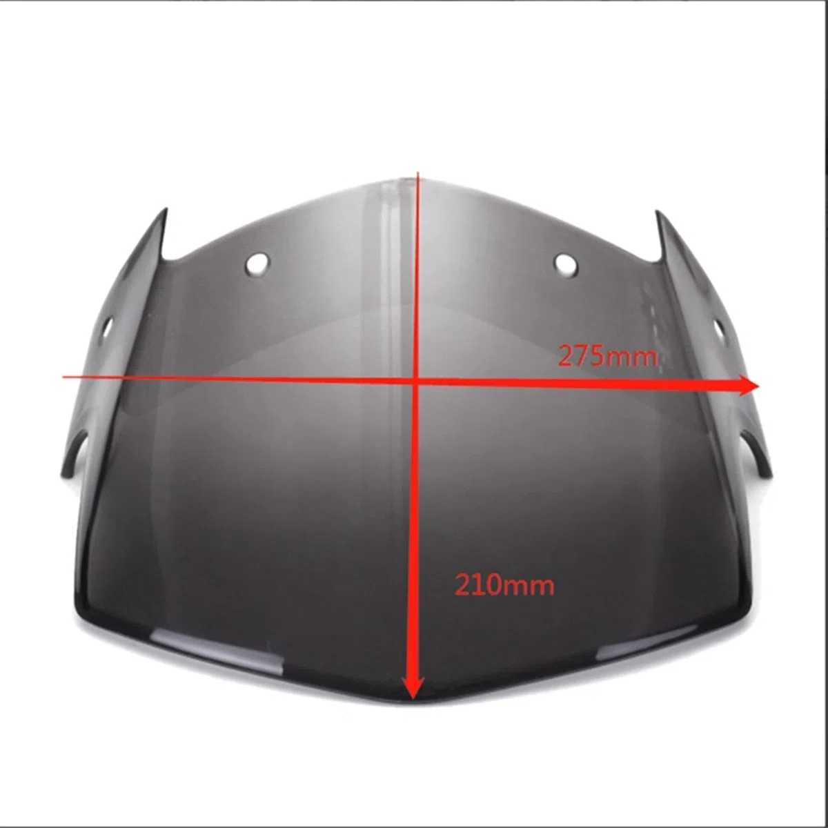 Carenado de Motocicleta Faro De La Motocicleta Carenado De Carenado Parabrisas Marrón Transparente para Yamaha Ybr 125 2014-2017 Accesorios para Motocicletas