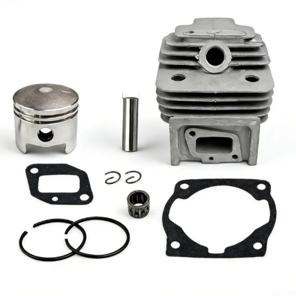 Kit de cilindro y pistón para desbrozadora de motor 52CC 44-5 con construcción robusta y características de ajuste térmico (A)