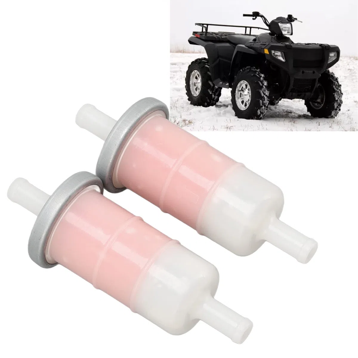 Filtro de combustible de 10 mm,2 Piezas Filtro de Combustible Universal 3/8" Filtro de Combustible de Gas para Motocicleta para CBR600 VT600 NT650 VFR700 ST1100