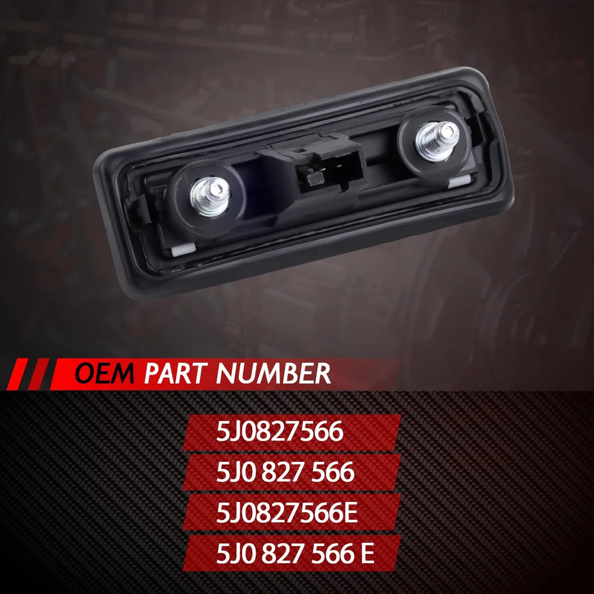 Interruptor para puerta trasera, cerradura de puerta trasera, tirador de maletero, repuesto para 2006-2015 Roomster 5J Yeti 5L A1 8X1 8XK Golf 5 Variant 1K5 accesorios para coche # 5J0827566E