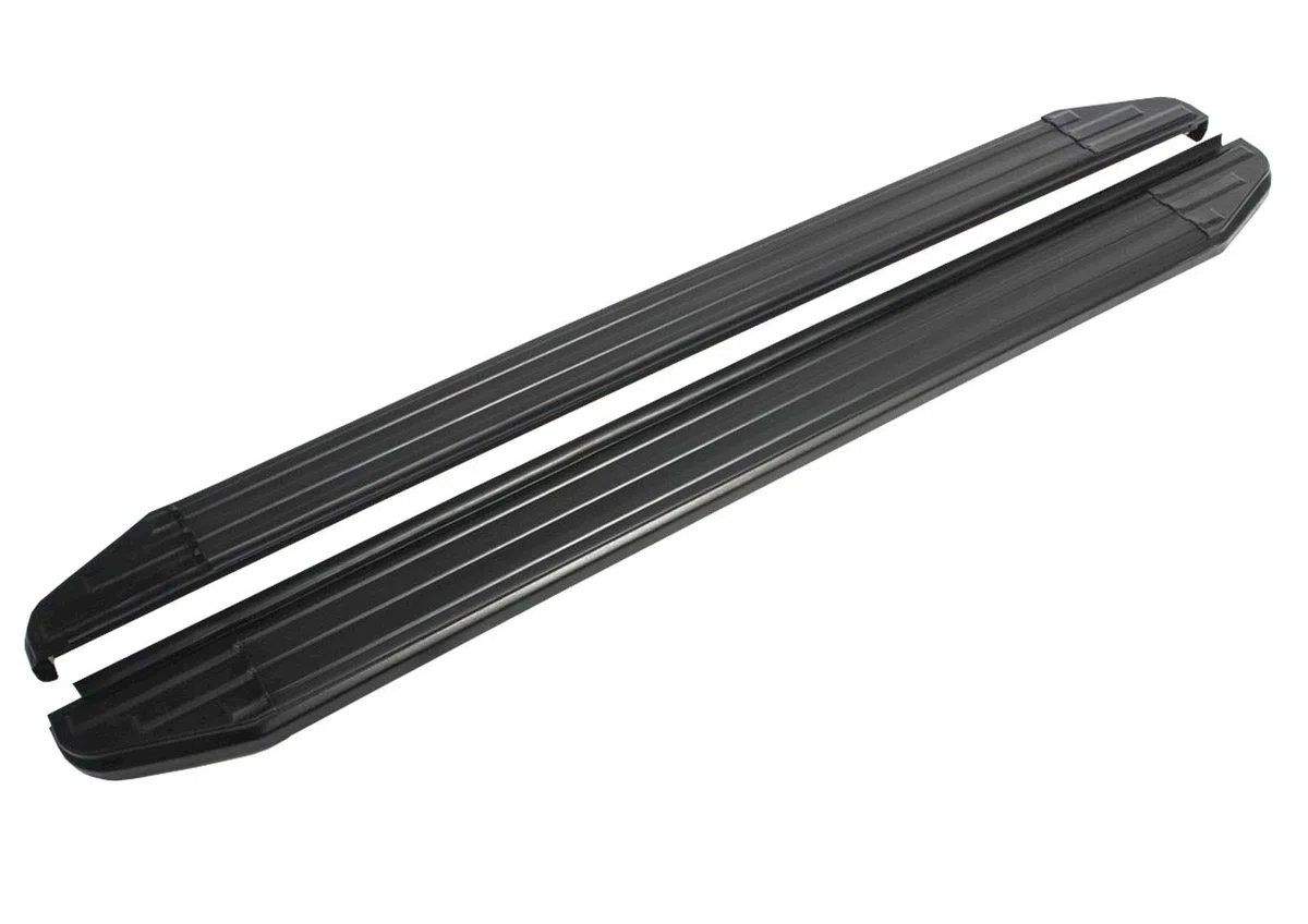 J&J AUTOMOTIVE Premium Black Rival - Plataformas con ABE para Audi Q5 2017-2023, diseño OEM de aluminio negro, ajuste izquierdo y derecho, 2 piezas