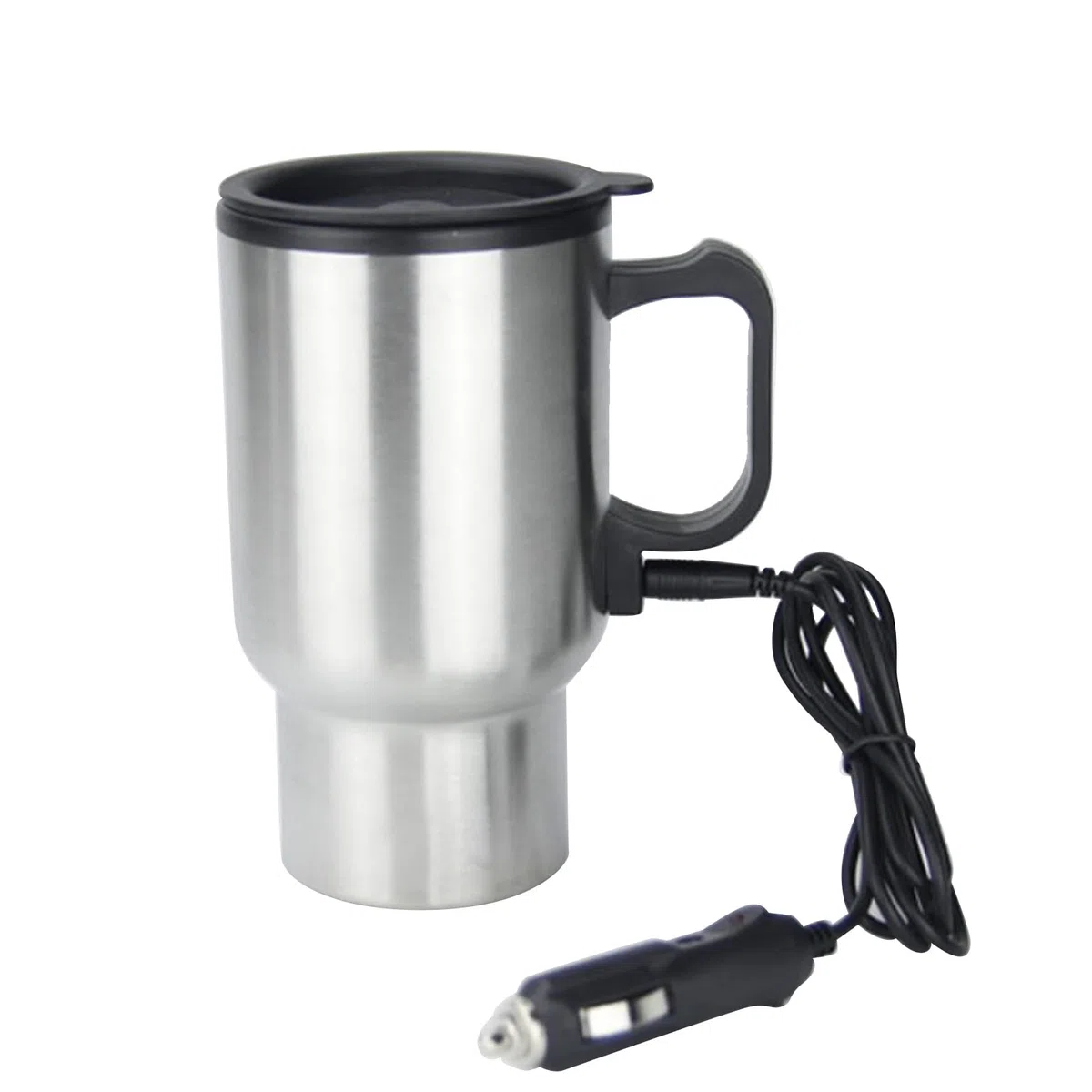 Hervidor de Agua para Automóvil, KIMISS 12V Calentamiento de Automóvil Taza de Viaje Hervidor Eléctrico Gran Capacidad A Prueba de Fugas Encendedor de Cigarrillos de Acero Taza de