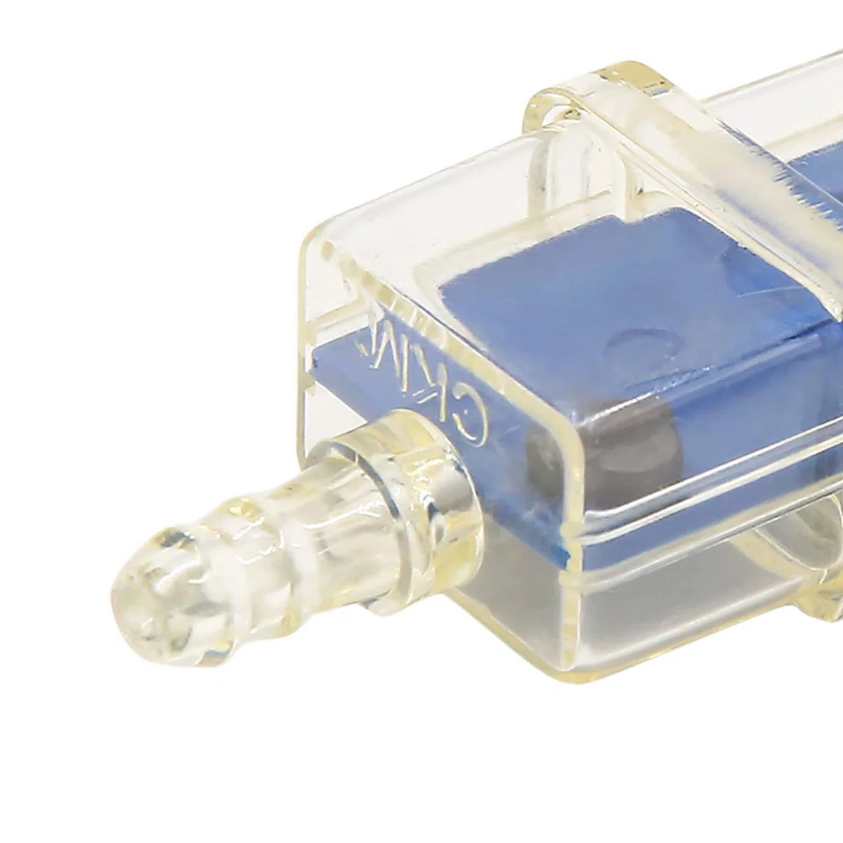 sourcing map 3Pcs Filtro de Combustible Plástico Azul Moto Gasolina Filtro con Imán 66x26x19mm