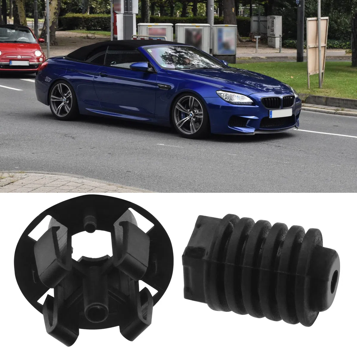 2 juegos de almohadillas de goma para el capó del motor 51767183752 compatible con BMW F12 F13 F07 F06 F30 F25 F01