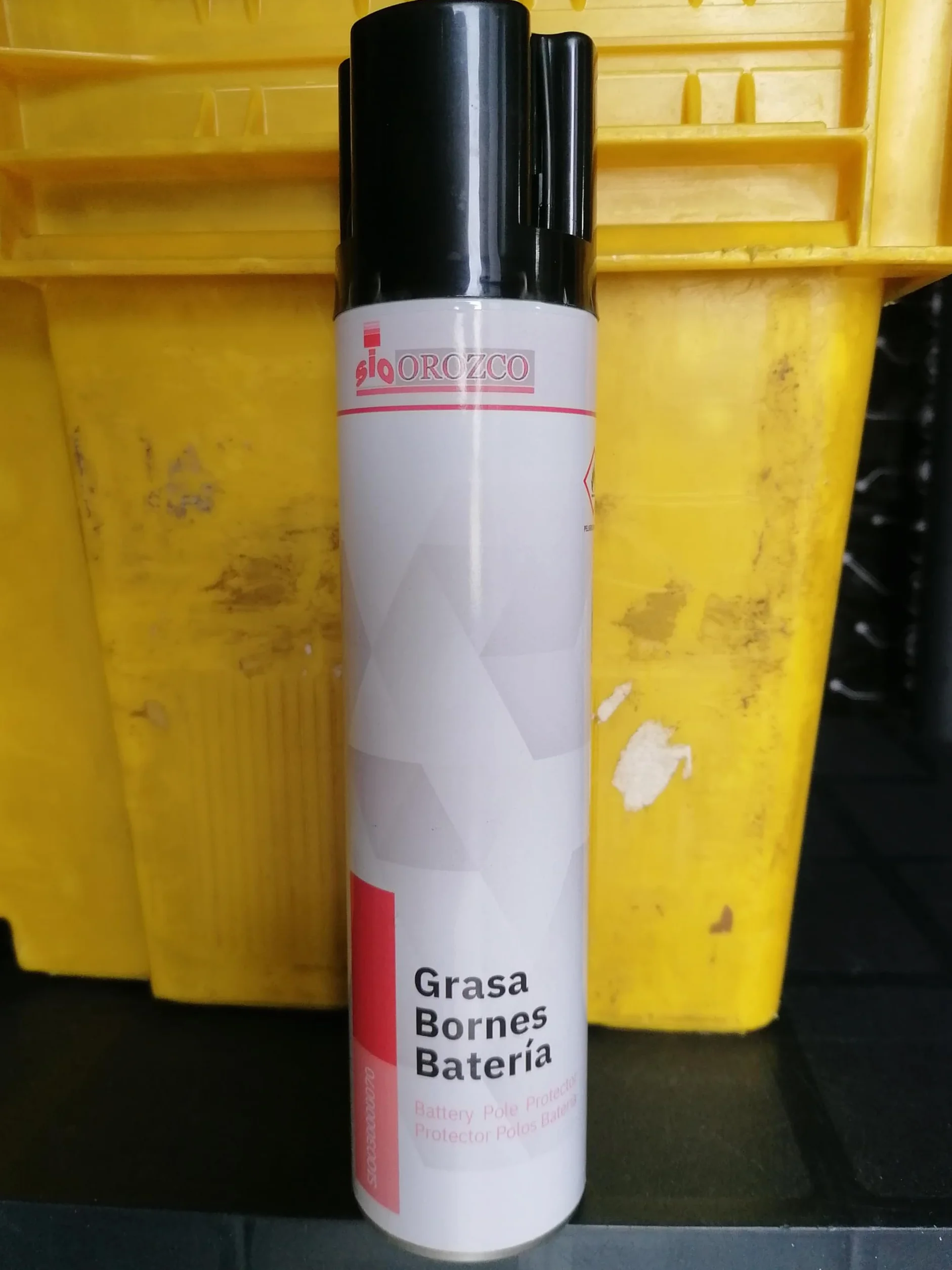 SIO Protector Bornes Batería en Spray 300ml – Grasa Protectora Anticorrosión para Terminales Batería Coche Moto – Protege Contra Sulfatación, Humedad y Óxido – Mantenimiento Sistema Eléctrico