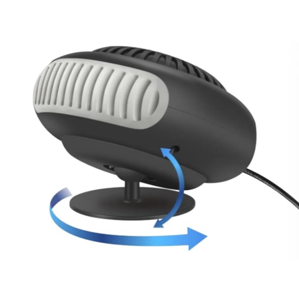 Calentador portátil para coche, 24 V, 200 W, con rotación de 360 grados