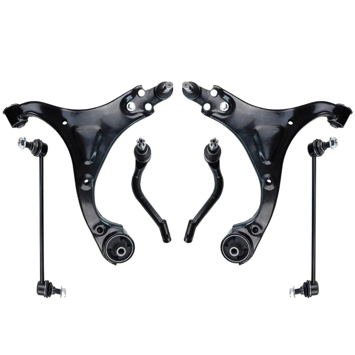 Kit de suspensión de 6 piezas for brazo de control inferior delantero, barra de acoplamiento, barra estabilizadora, enlaces de extremo, compatible con Hyundai Sonata 2011 2012 2013 2014