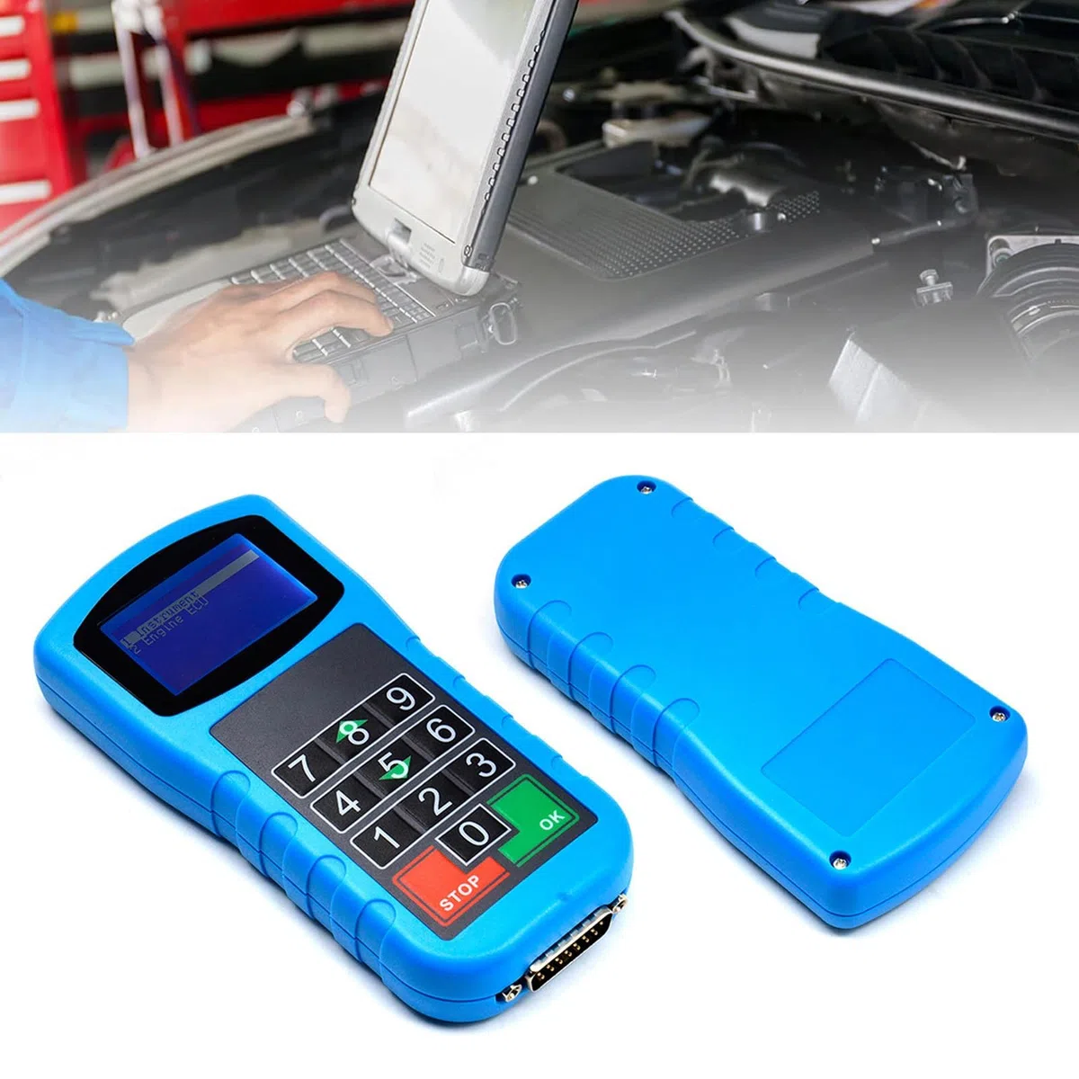 Lector de código de falla automotriz, escáner de diagnóstico de coche resistente con función de calibración de kilometraje
