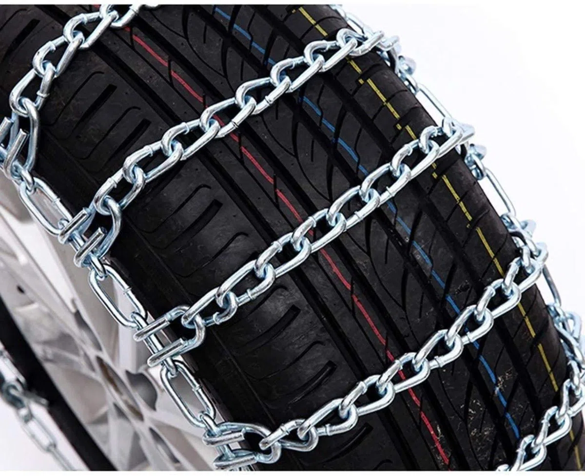 Cadenas para la Nieve - Llantas para Autos Resistentes a la corrosión Cadena para Llantas Antideslizantes Invierno General Cadena de Espesamiento de Emergencia fácil de Instalar Ad