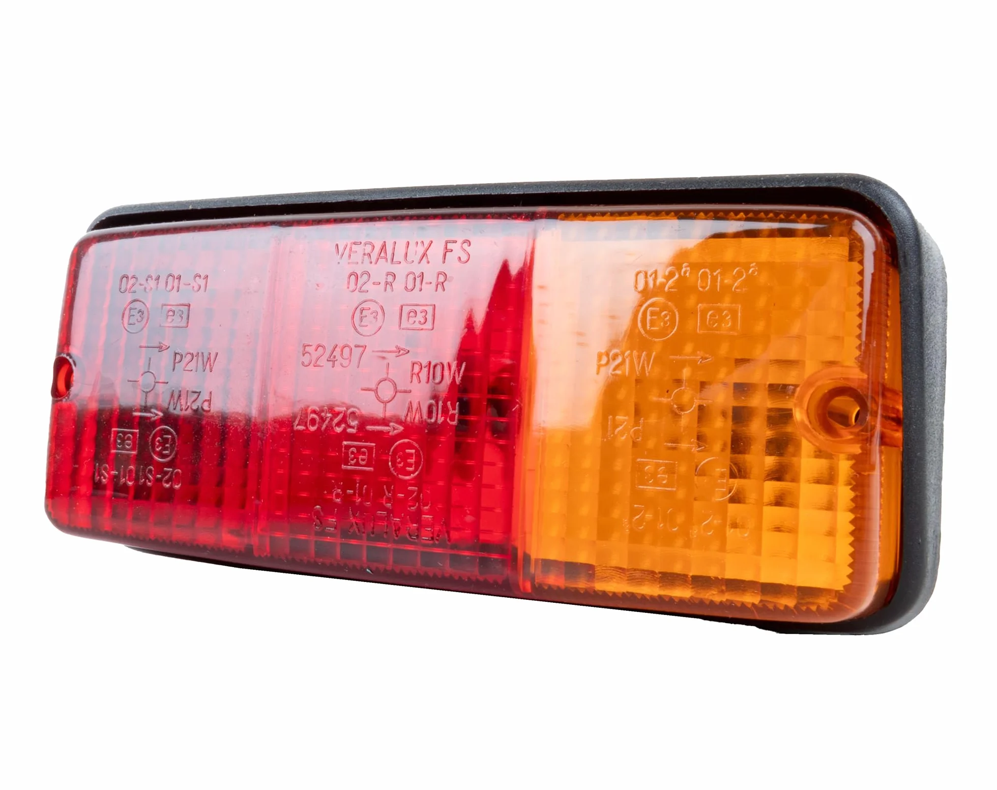 Luz Trasera del Tractor Ama Derecha: Luz halógena, Dimensiones 160x70x70 mm, Fijación con Tornillos M4, Made in Italy