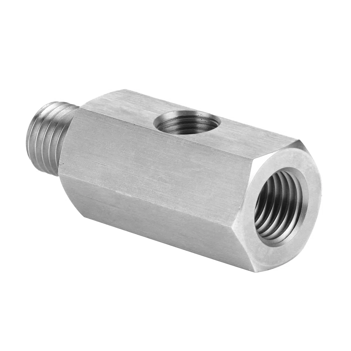 Dioche Conector NPT, adaptador de 1/8 pulgadas (rosca exterior) a M12 x 1,5 (rosca interior) para sensor de presión de aceite turbo, indicador de línea de alimentación, apto para varios modelos