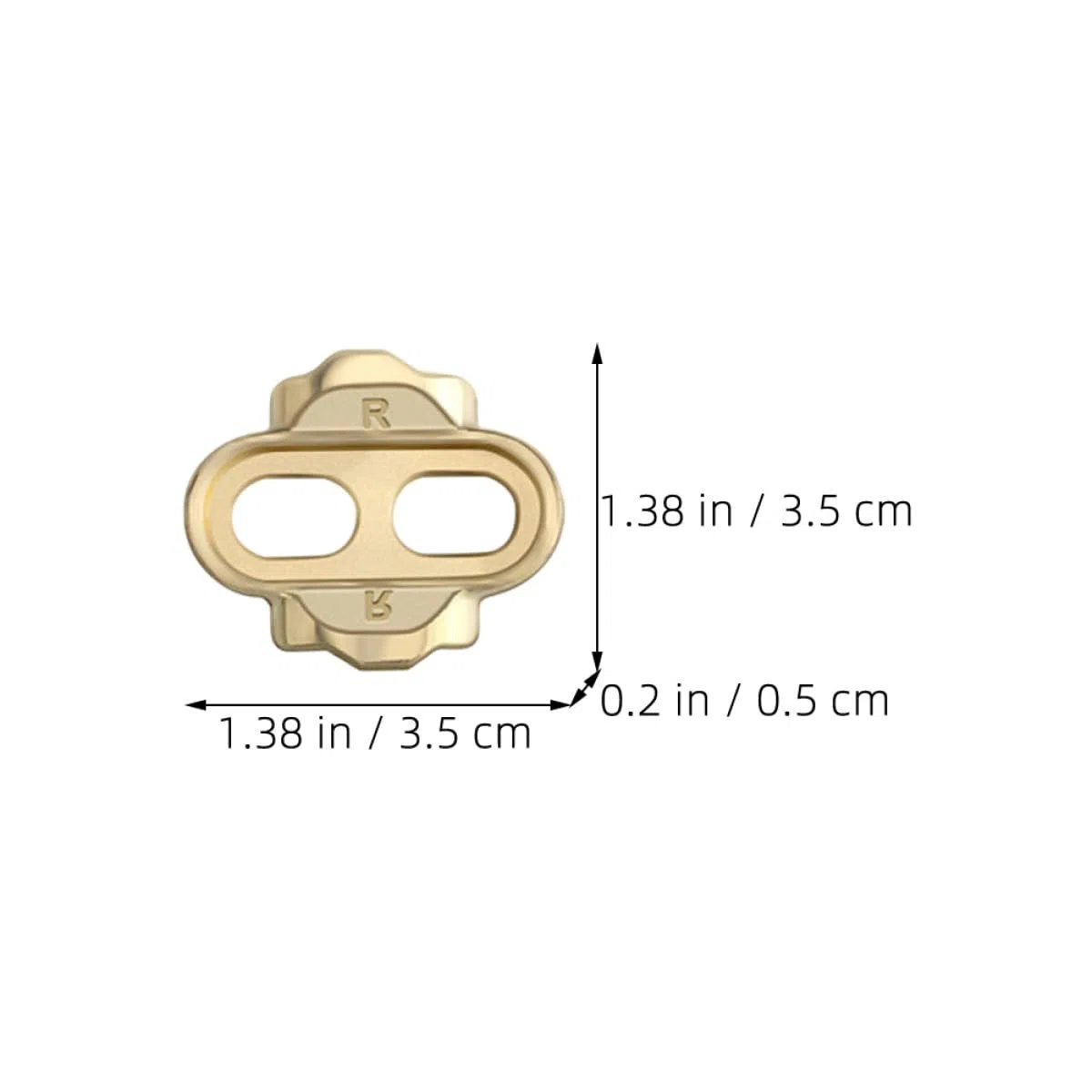 Calas para Pedales de Bicicleta de Carretera Kit de 2 Calas de Latón Compatibles Sistemas Crankbrothers Eggbeater y Mallet Accesorios para Zapatillas de Ciclismo Reduce Fatiga y