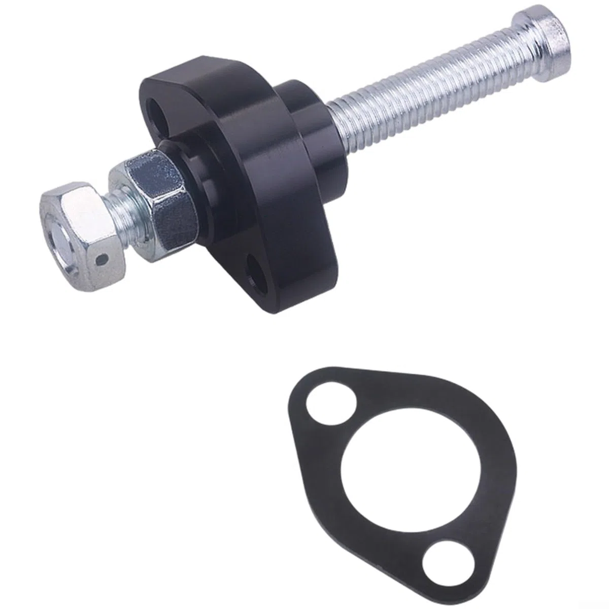 Tensor de cadena de leva manual para Honda CBR600F F3 F4 F4i CBR900RR VTR1000 CB600F TRX250 ATC Aleación de aluminio Herramienta de sincronización ajustable Rojo Negro Plata Azul (negro)