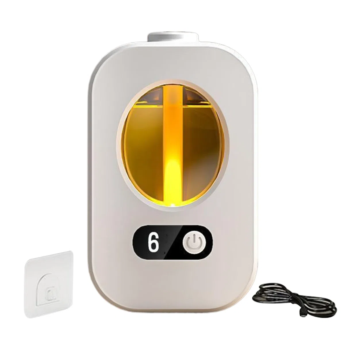 Ambientador inteligente, dispensador automático de aromas, dispositivo sin agua de 6 niveles con operaciones silenciosas, difusor recargable, aromaterapia para el hogar con diseño elegante, solución