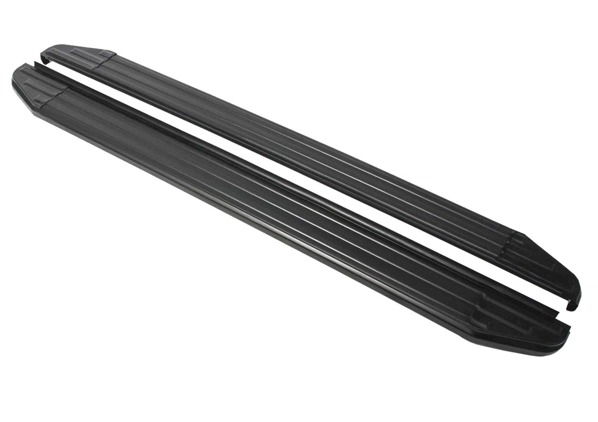 J&J AUTOMOTIVE Premium Black Rival - Plataformas con ABE para Audi Q5 2017-2023, diseño OEM de aluminio negro, ajuste izquierdo y derecho, 2 piezas