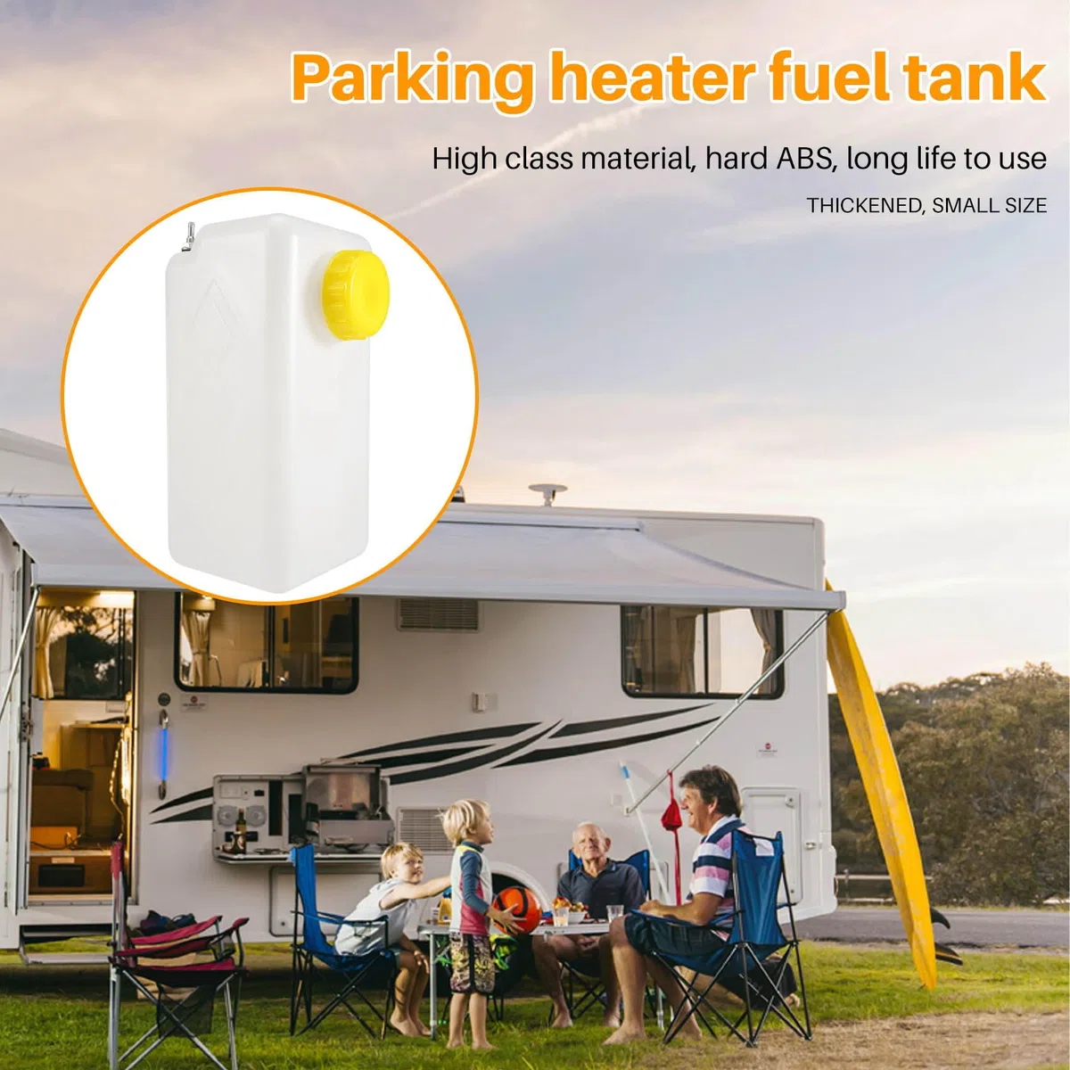 5.5L PláStico Calentador de Estacionamiento de Aire Tanque de Combustible Gasolina Almacenamiento de Aceite para Caravana Camiones Tanque Gasolina Aceite Combustible