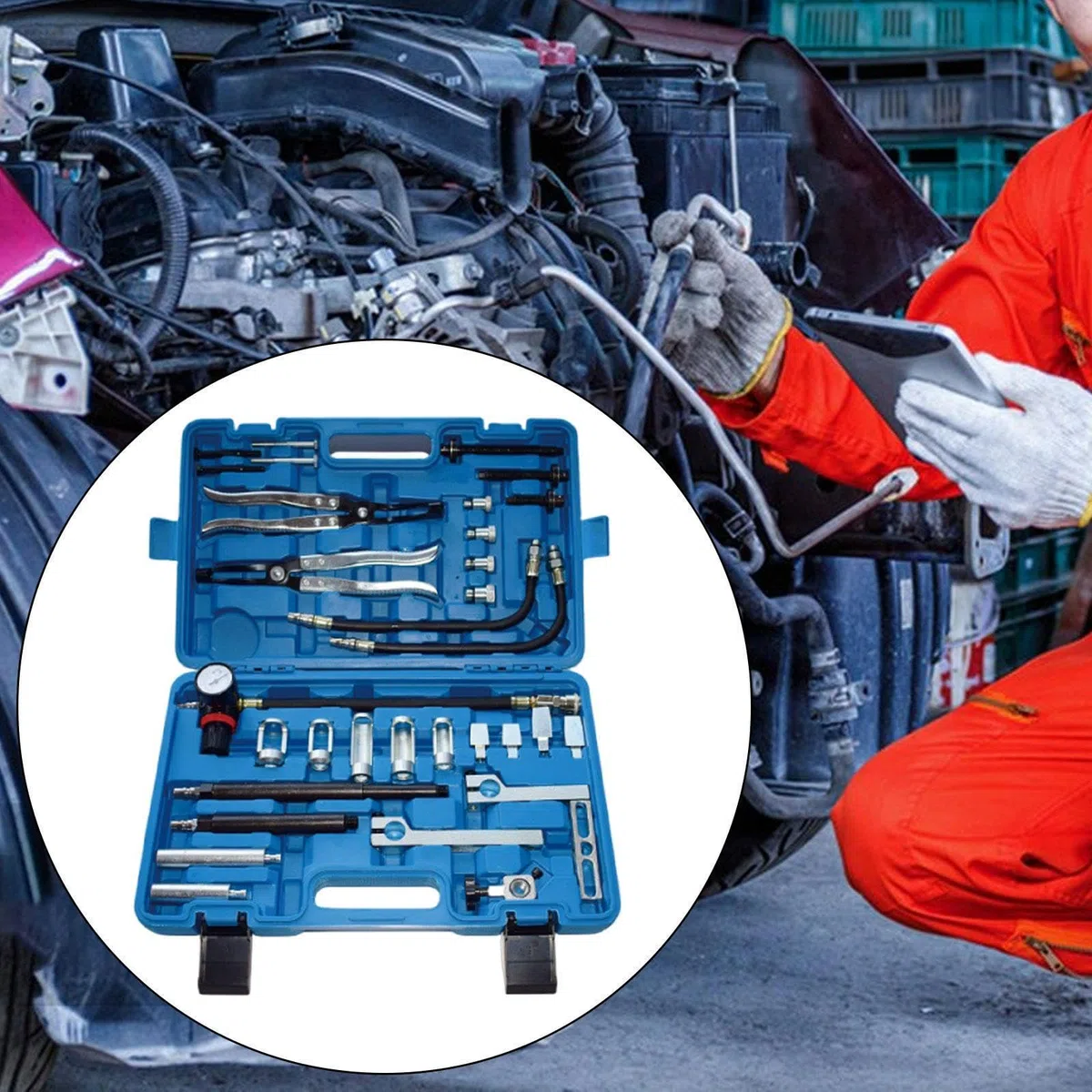 Compresor de Resortes de Válvula, Herramienta de Reparación Automotriz de Metal
