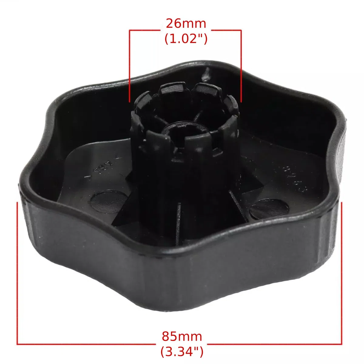 Twowinds - Rueda Inclinación Respaldo Compatible con Renault Clio 3, Twingo 2, Modus (2005-2014) - Delantero Izquierdo o Derecho (ambos lados) - 7701060686 - Maneta Ajuste Asiento, Negro