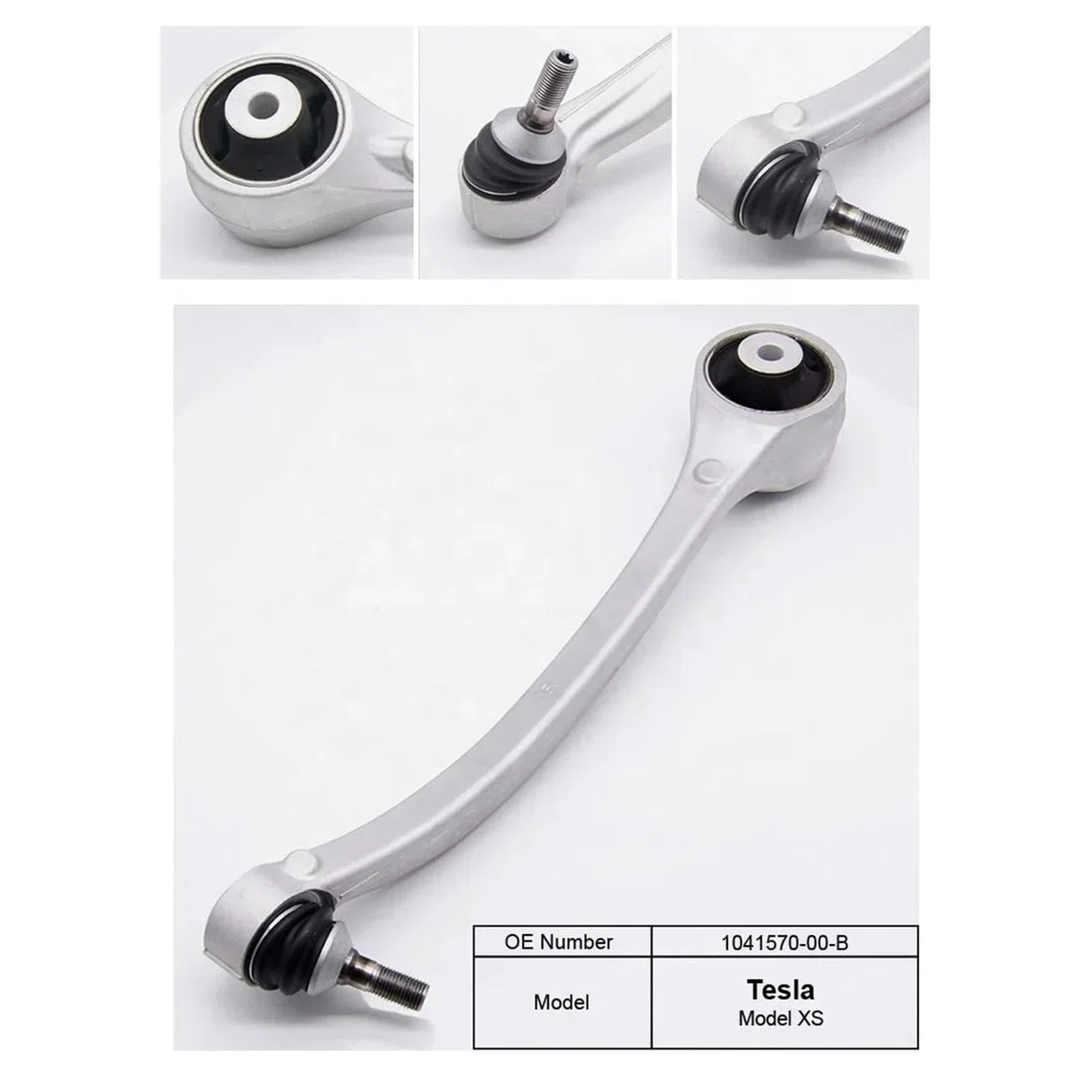 Juego de brazos de control del sistema de suspensión for kit de enlaces delanteros, extremos de barra de acoplamiento, barra estabilizadora compatible con Tesla Model XS
