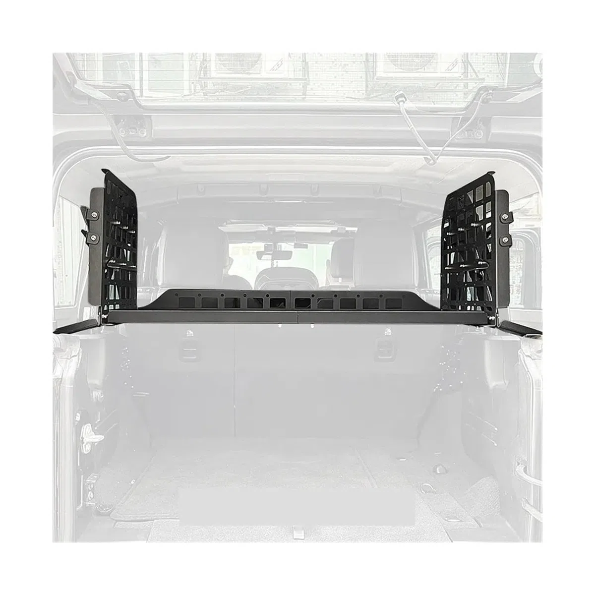 Trasero Cubierta Cargo Cover para Jeep para Wrangler (JL) 4dr Hardtop 2024 2025 Panel Almacenamiento Modular Estante Maletero Portaequipajes Interior
