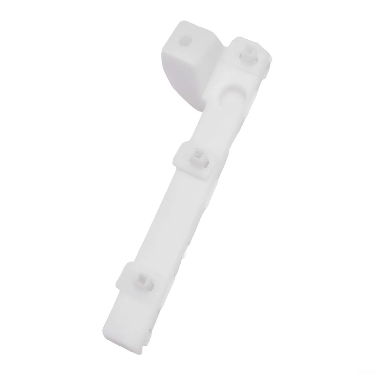 Par de soportes de parachoques delantero Mitsubishi Lancer 2008-2017 compatible con 6400F549 6400F550 plástico izquierdo y derecho blanco
