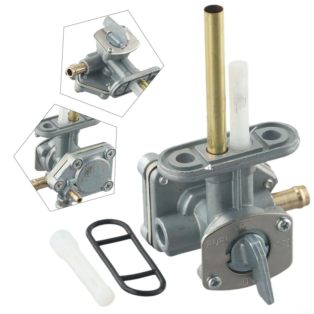 Llave de gasolina de combustible, para EN500 para Vulcan 500 1996-2009, ZR750 para ZEPHYR 1991-2006, ZR400 ZRX 1994-2008, reemplaza 51023-1267, interruptor de válvula de gas de aleación de