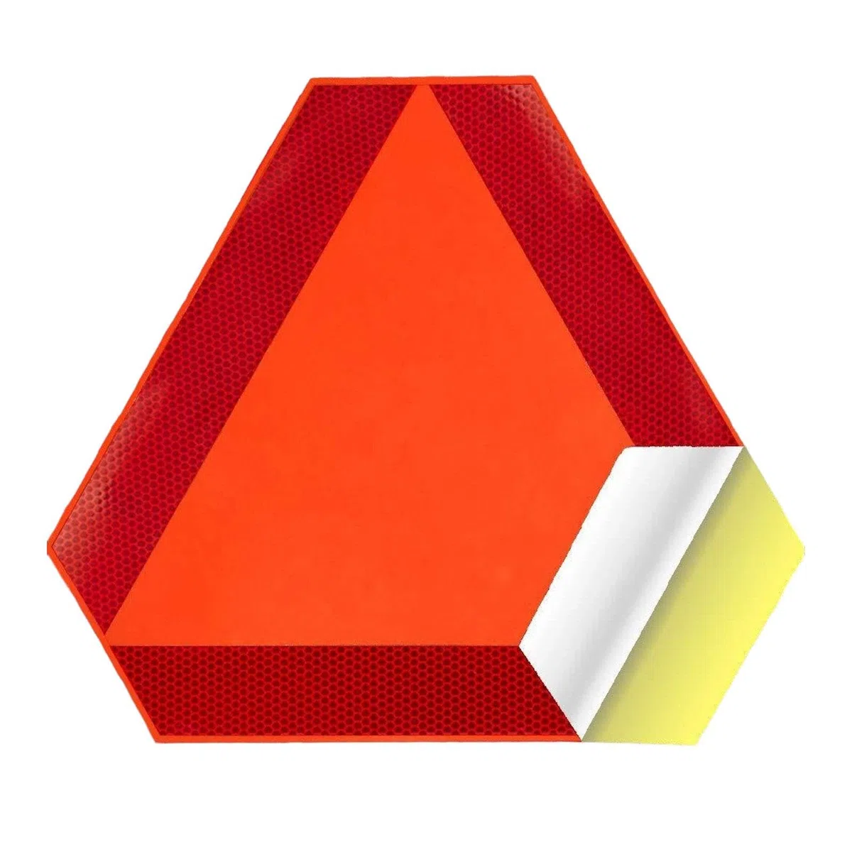 harayaa triangular reflectante de PVC para vehículos de movimiento, accesorios para tractores y maquinaria agrícola.
