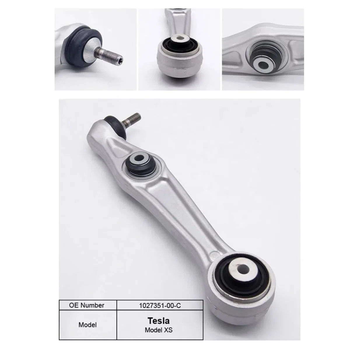 Juego de brazos de control del sistema de suspensión for kit de enlaces delanteros, extremos de barra de acoplamiento, barra estabilizadora compatible con Tesla Model XS