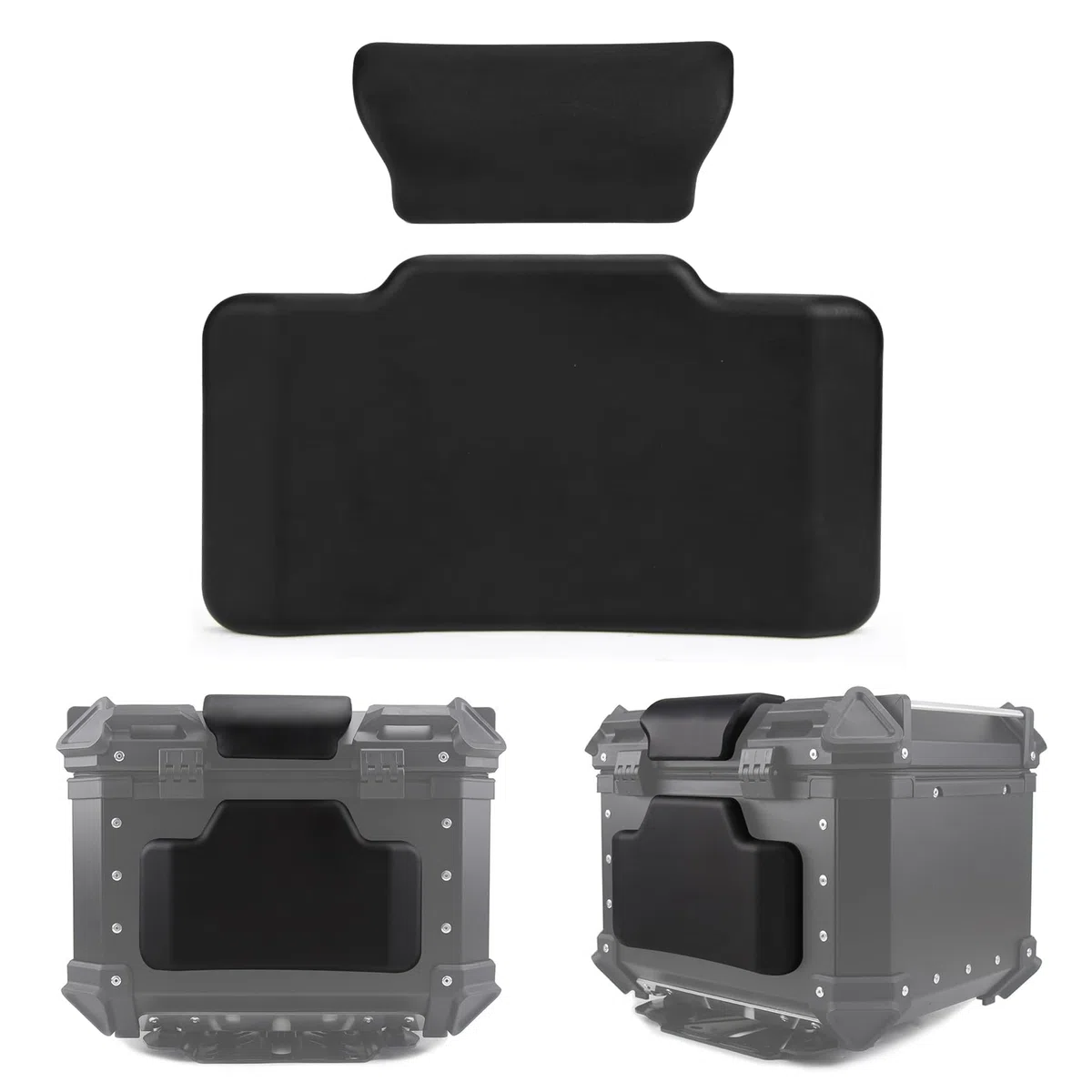 PSLER Cojín de Soporte Trasero para Caja Superior de Motocicleta, Caja Trasera para Bicicleta Respaldo Universa(Maleta 50L)