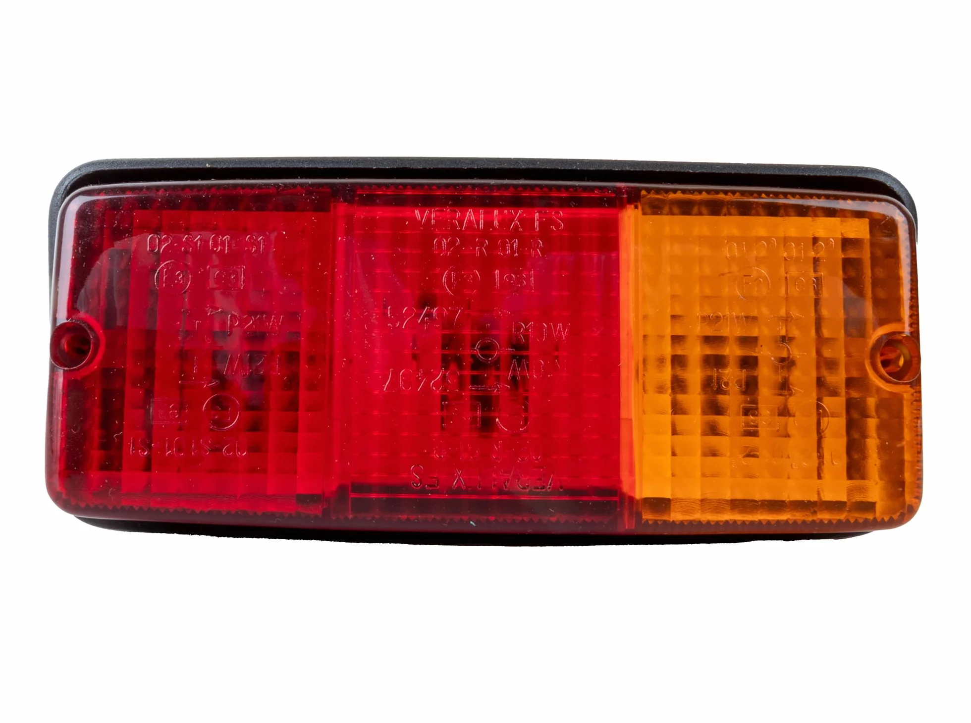 Luz Trasera del Tractor Ama Derecha: Luz halógena, Dimensiones 160x70x70 mm, Fijación con Tornillos M4, Made in Italy